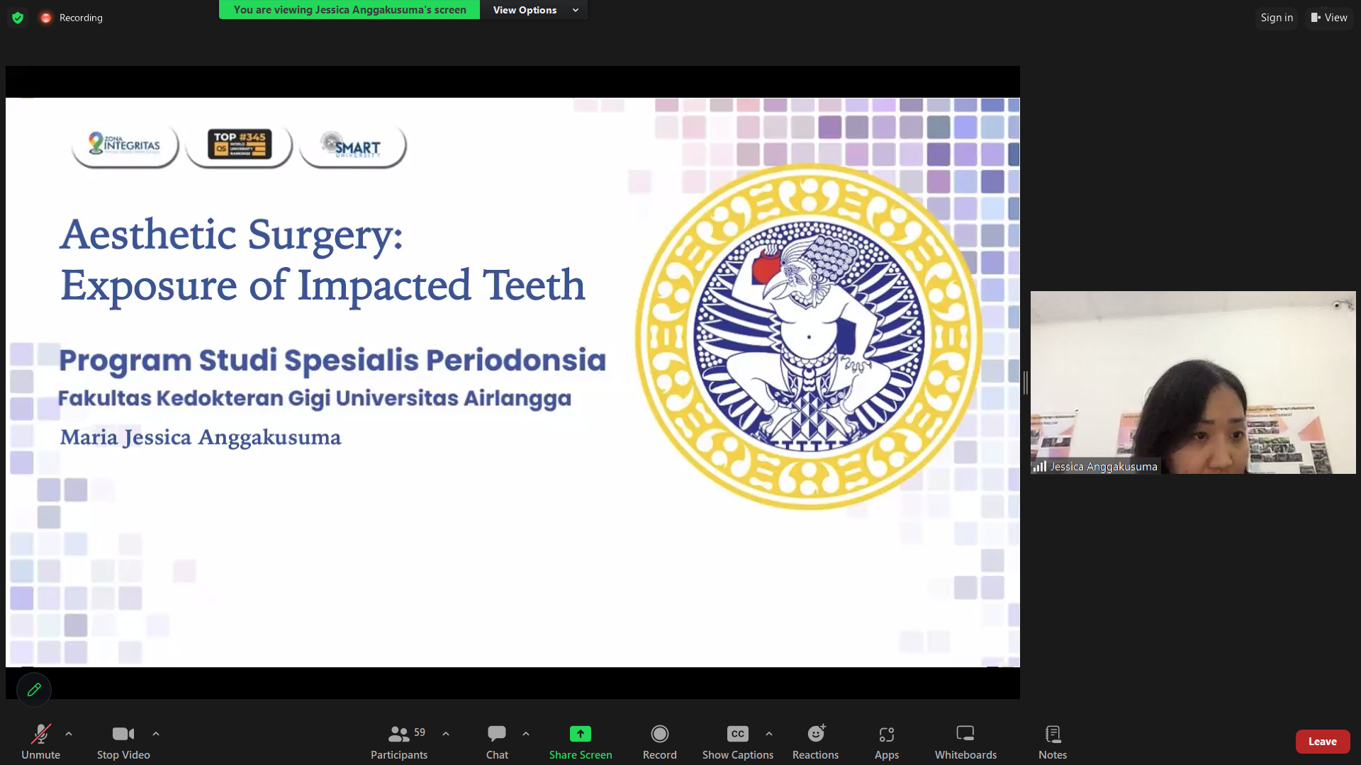 Sharing Case FKG UNAIR dan Bharati Vidya Peth University Berbagi Case Study Periodontics